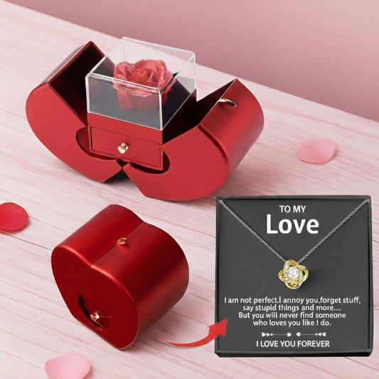 Eternal Rose & Necklace Gift