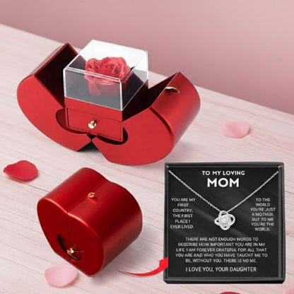 Eternal Rose & Necklace Gift
