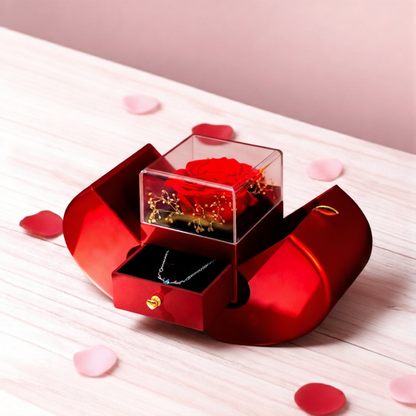 Eternal Rose & Necklace Gift